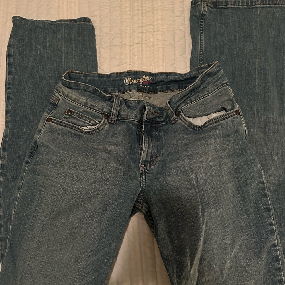 Wrangler Women's Boot Cut Blue Jeans